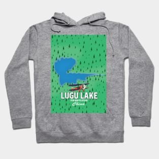 Lugu Lake, Yunnan plateau, China map Hoodie